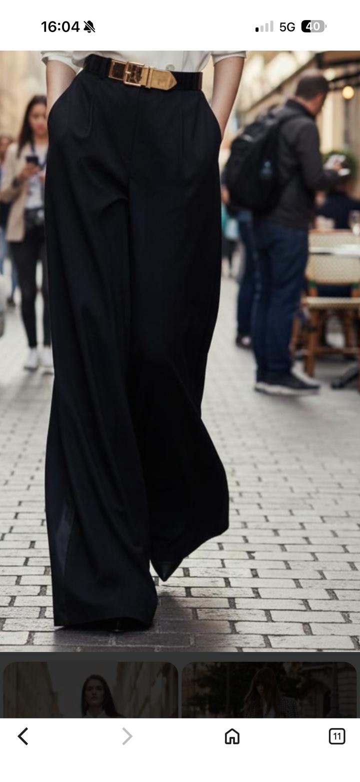 Стильные широкие брюки палаццо ZARA (оригинал, размер S)