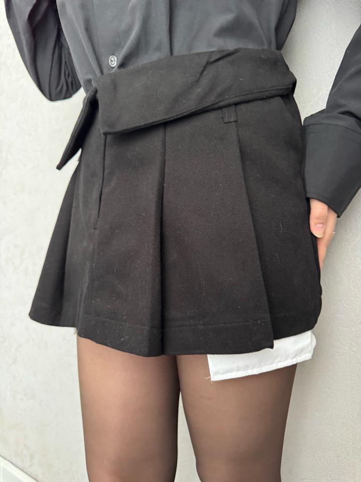 Black Fashion Мини-юбка плиссированная