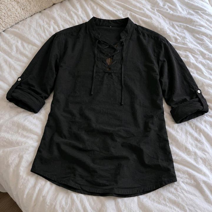 Мужская льняная рубашка 3XL