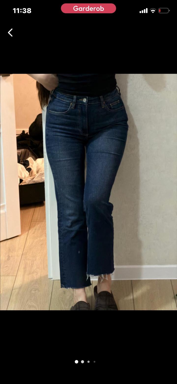Zara Джинсы с необработанным краем