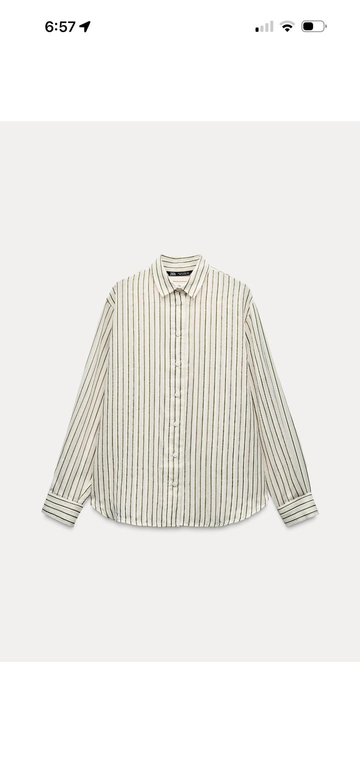 Рубашка Zara в полоску