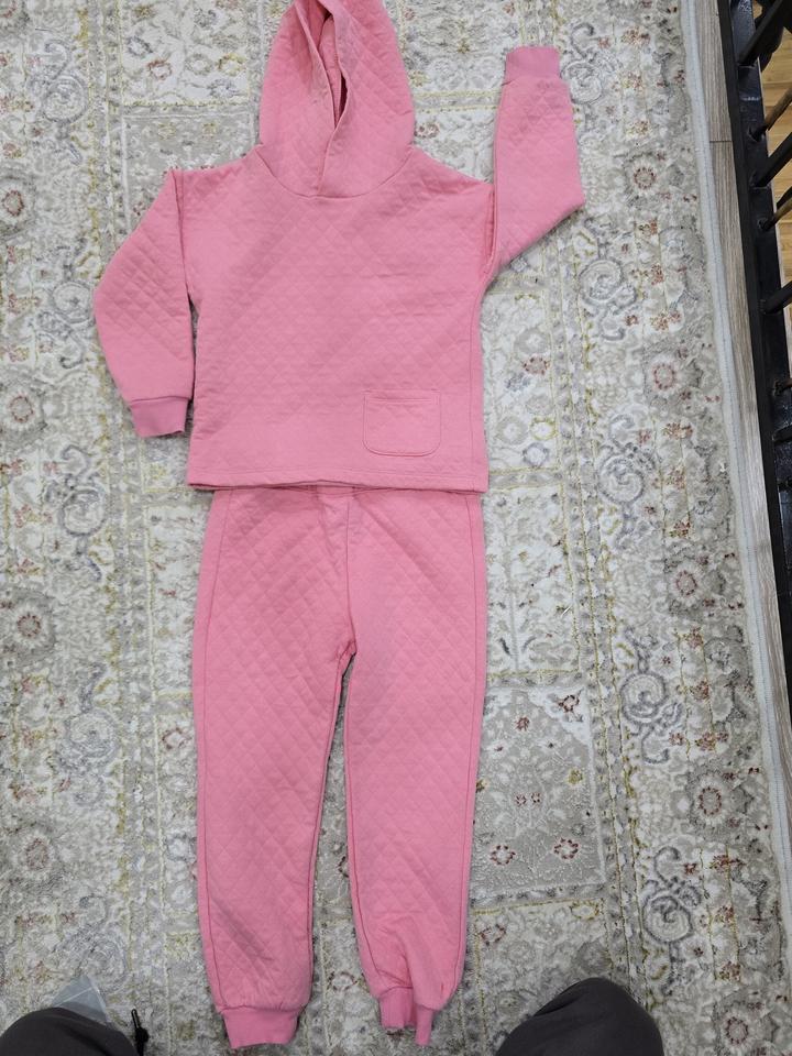 Детский спортивный костюм H&M, розовый, 122 см (6–7 лет)