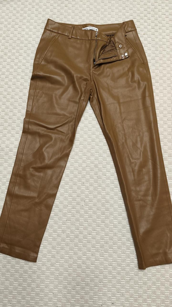 Zara Брюки из экокожи