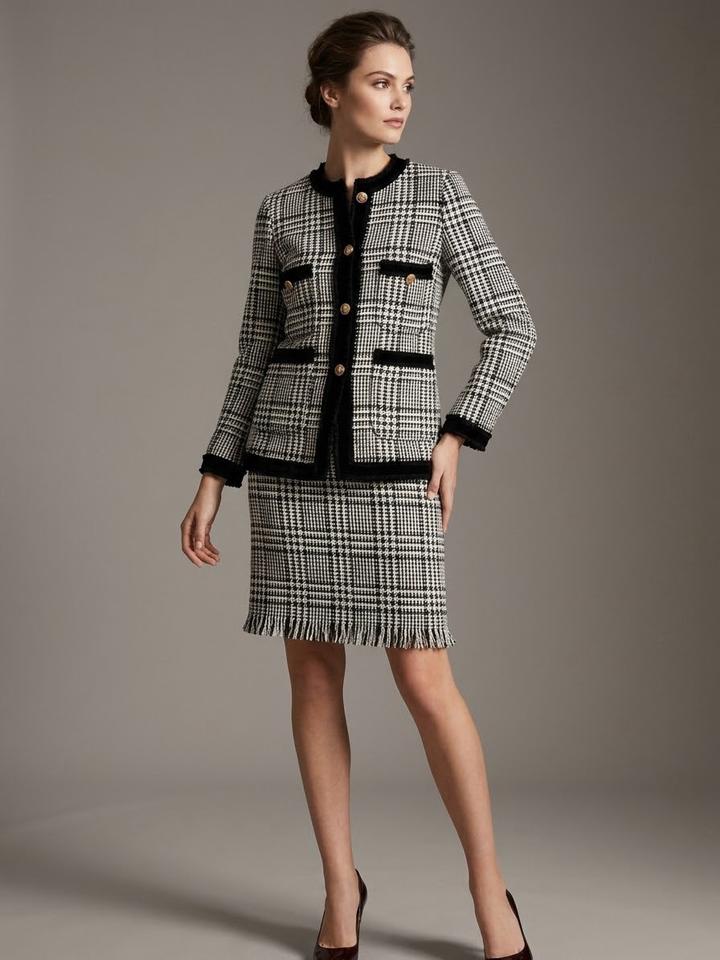 Костюм ZARA WOMAN твидовый с юбкой