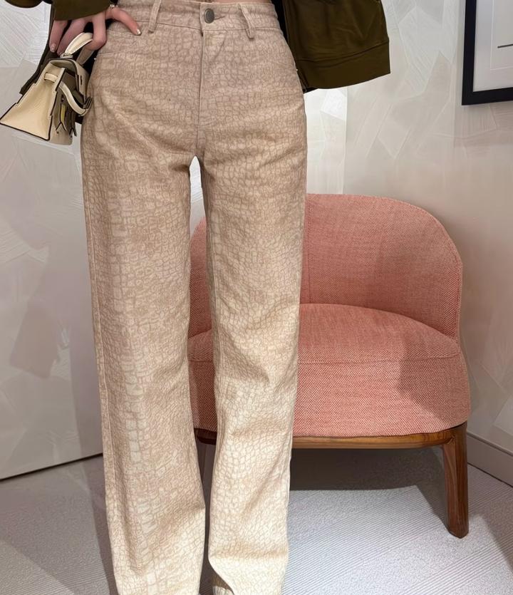 !it jeans Джинсы с принтом под кожу