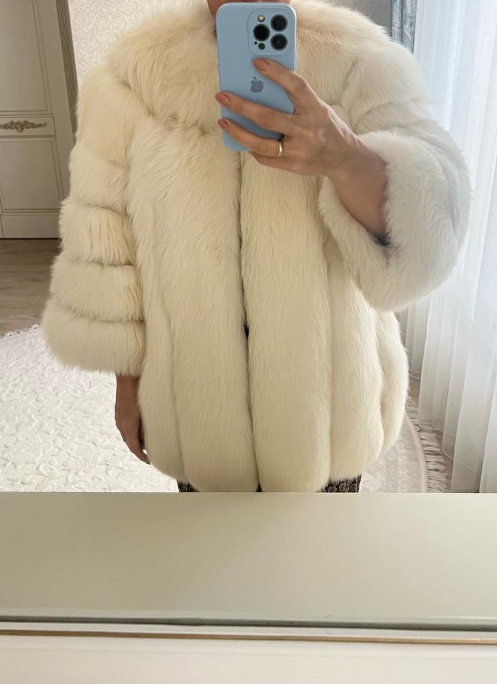 ricchezza furs Шуба натуральный песец