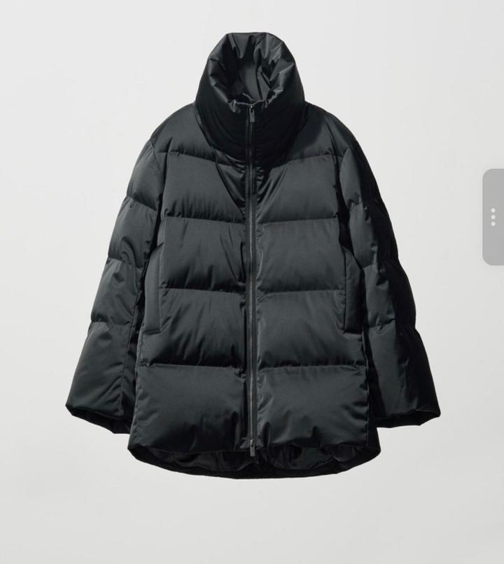 Uniqlo Стильный пуховик от Юникло, коллаб с Jil Sander, черный, размер 46