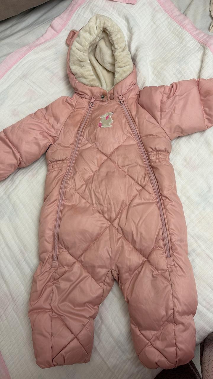 Baby Go Утепленный комбинезон для девочки 80р