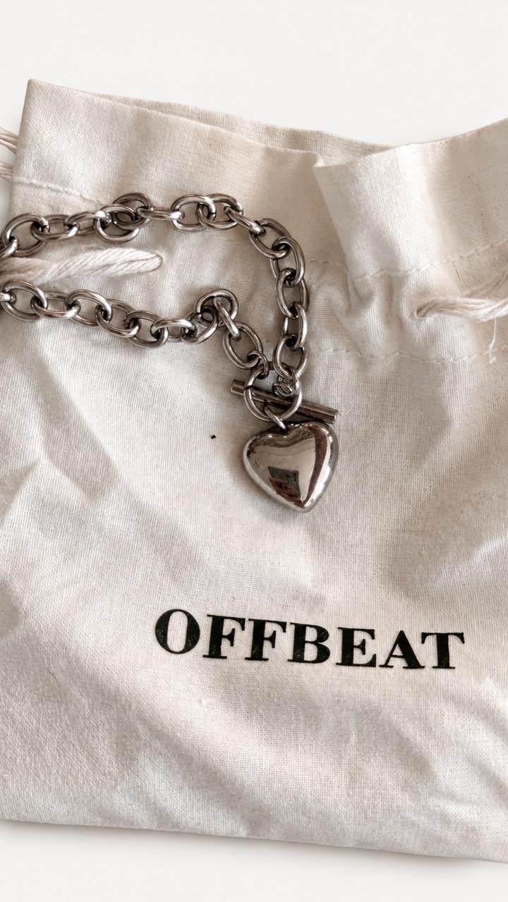Колье OFFBEAT с кулоном-сердцем
