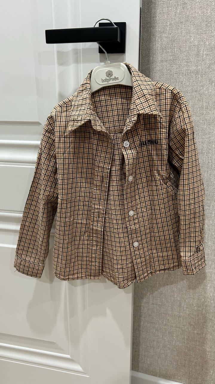 рубашка Miu Miu в клетку