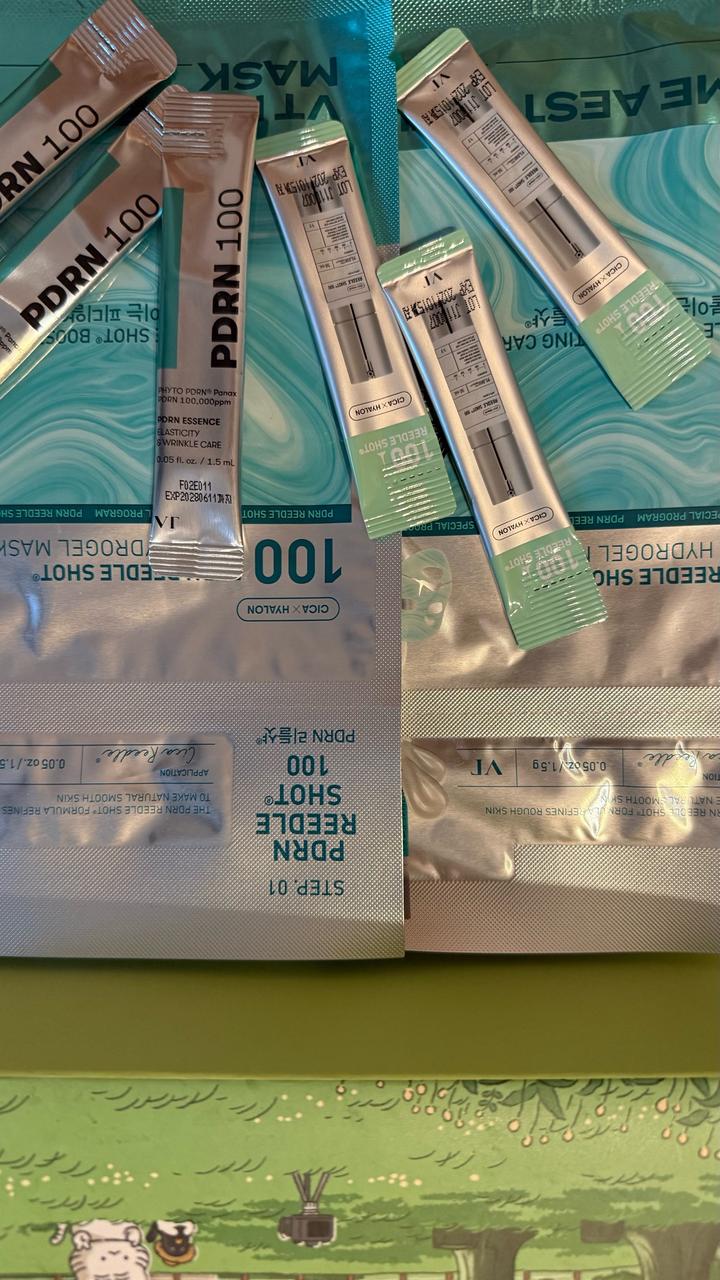 VT PDRN Reedle Shot 100 2-step hydrogel mask set