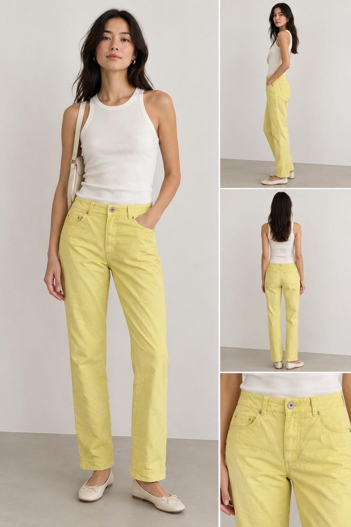 Gerry Weber Женские желтые брюки