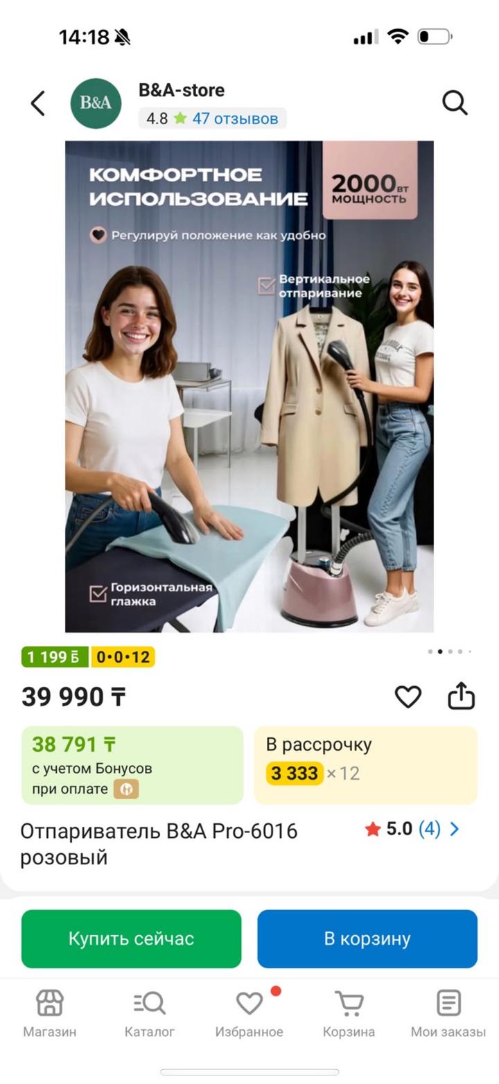 B&A Отпариватель