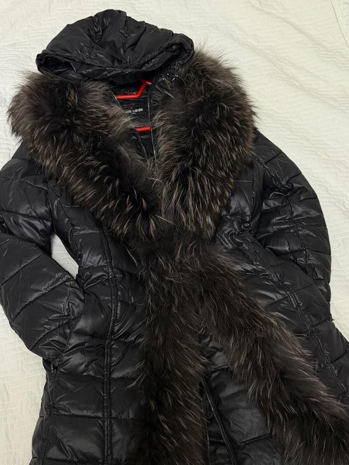 Пуховик Pierre Cardin, пуховик+ жилетка удлиненная с мехом