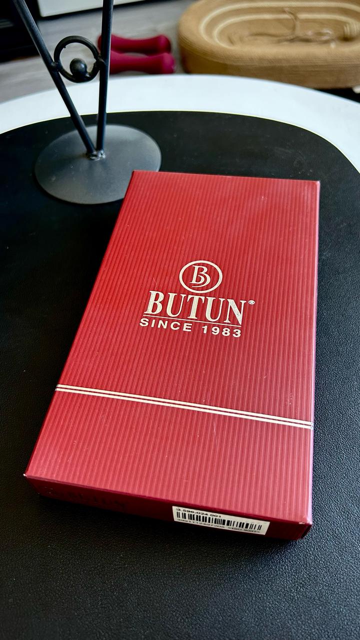 Новый винтажный кожаный кошелек-портмоне BUTUN, (полный подарочный  комплект).