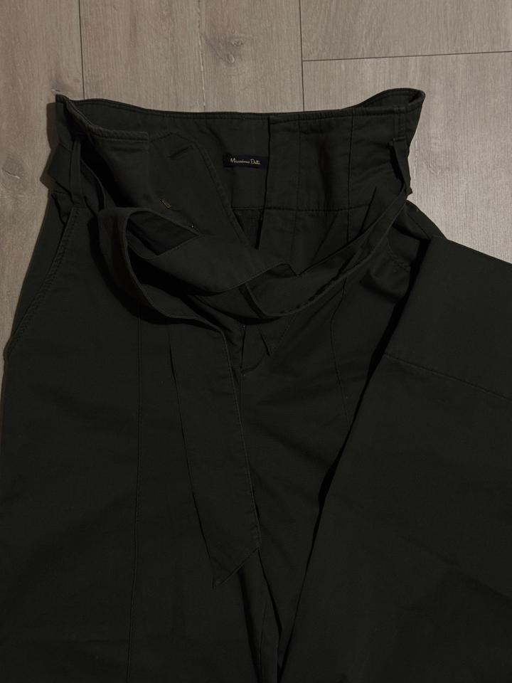 Темно-зеленые Брюки Massimo Dutti