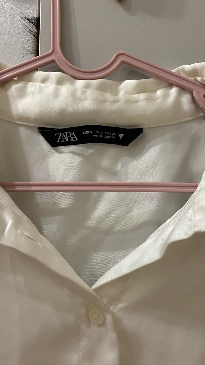 Укороченная блуза ZARA на завязках