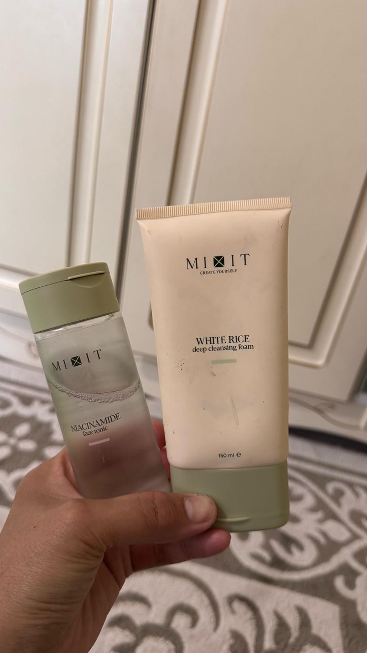 MIXIT Пенка White Rice + Тоник Niacinamide