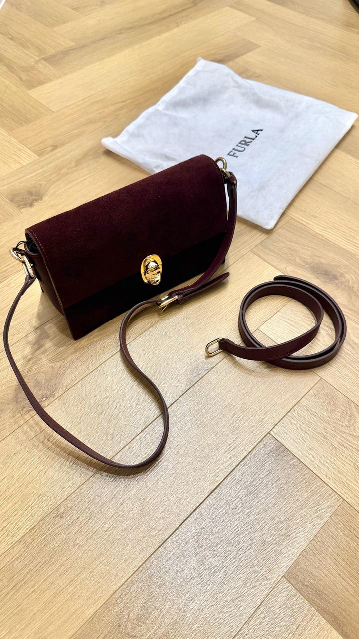 Новая бордовая сумка Furla