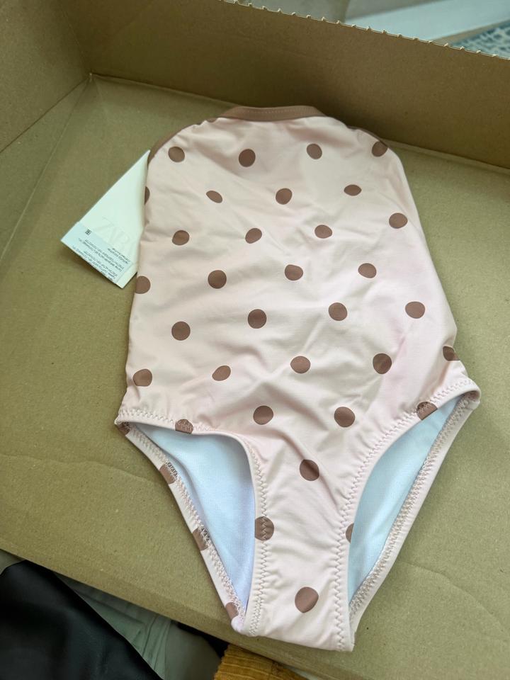 Купальник Zara для девочки в горошек