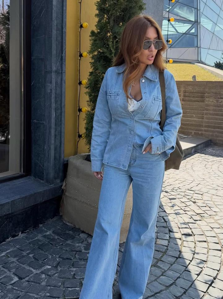 Weekend Джинсовый костюм total denim