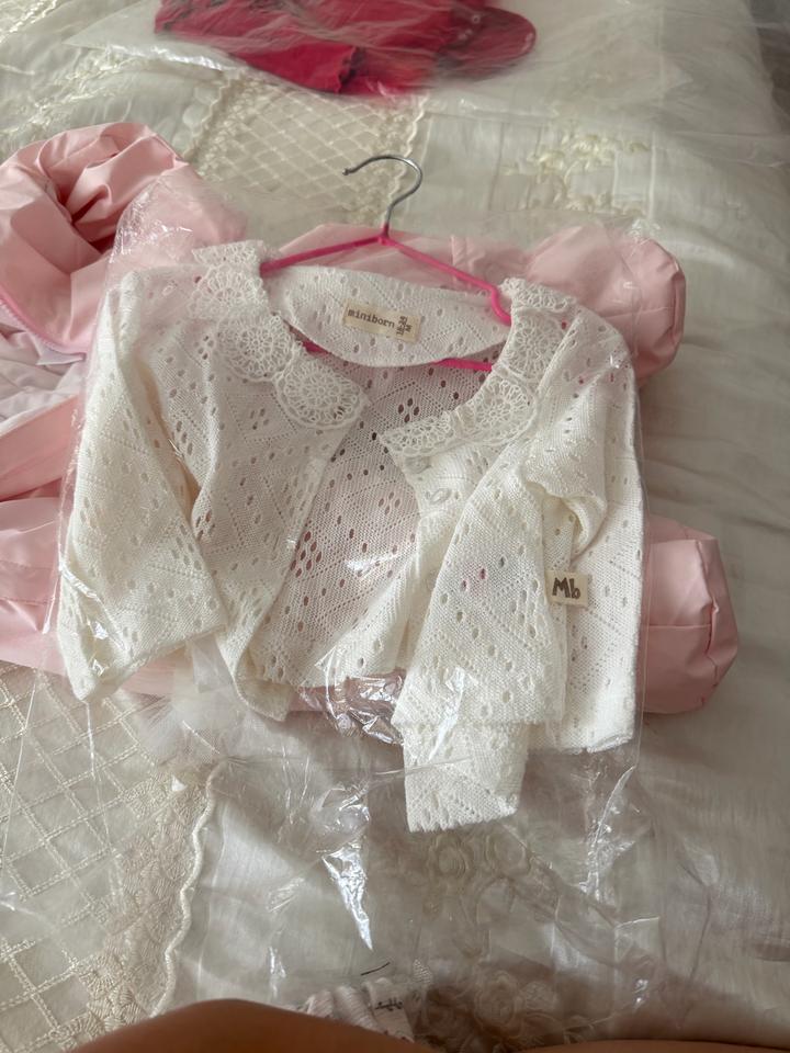 Mini born Ажурный кардиган