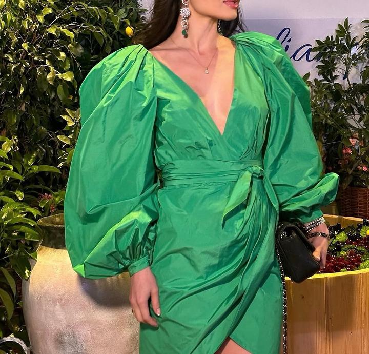 Dolce & Gabbana Зеленое платье DOLCE GABBANA
