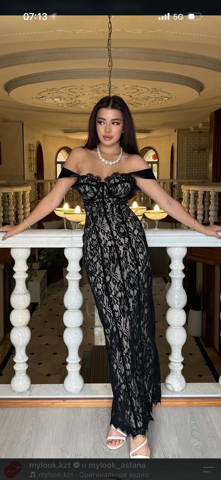 Вечернее кружевное платье с корсетом . My look магазин