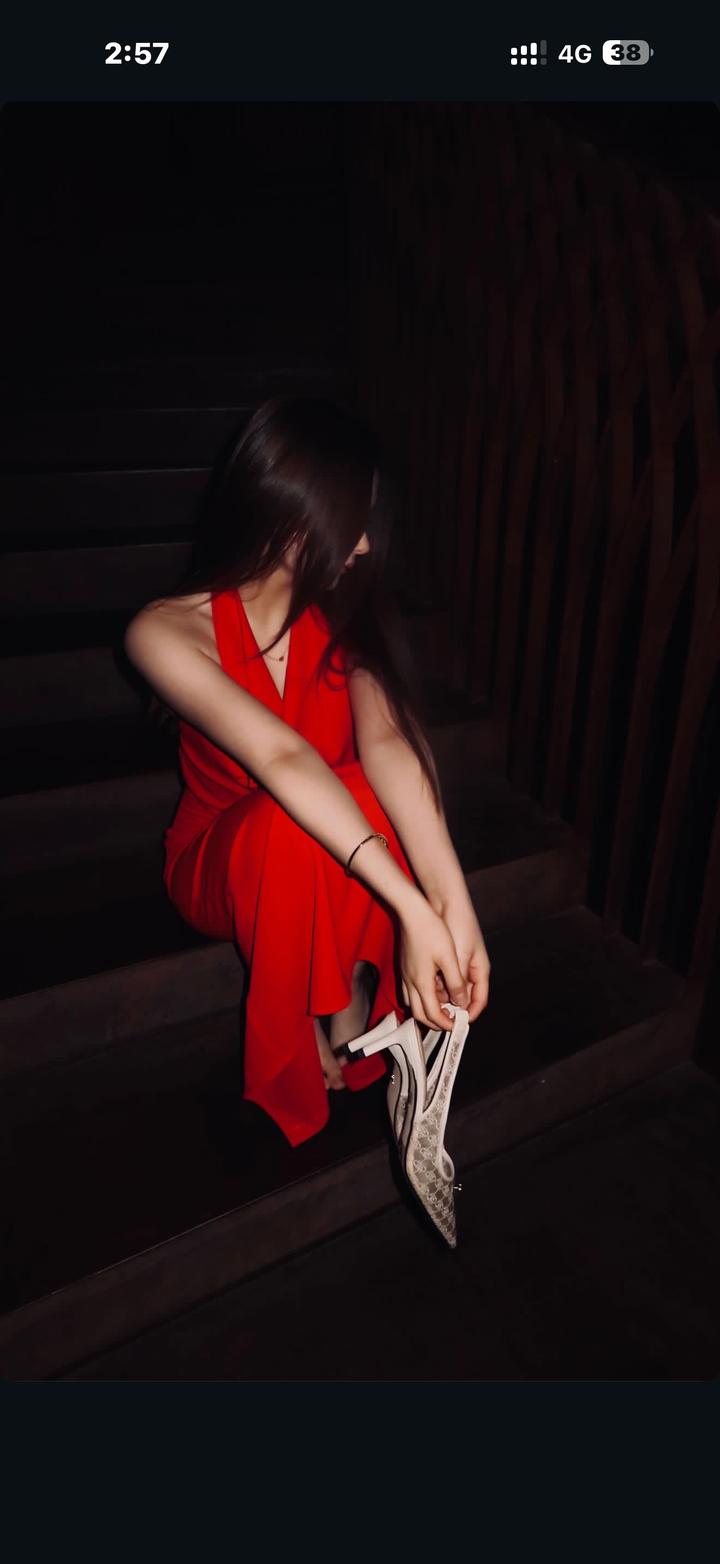 Платье вечернее красное миди Zara S