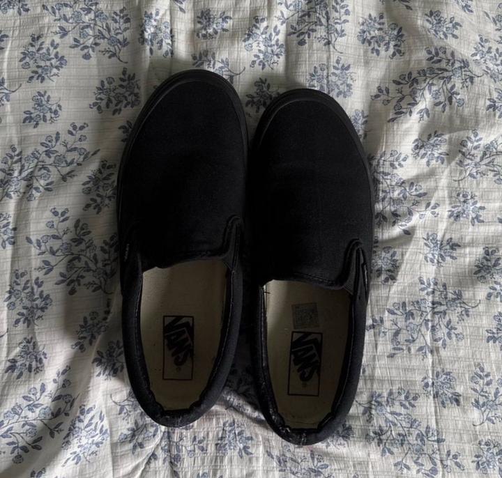 Слипоны Vans черные