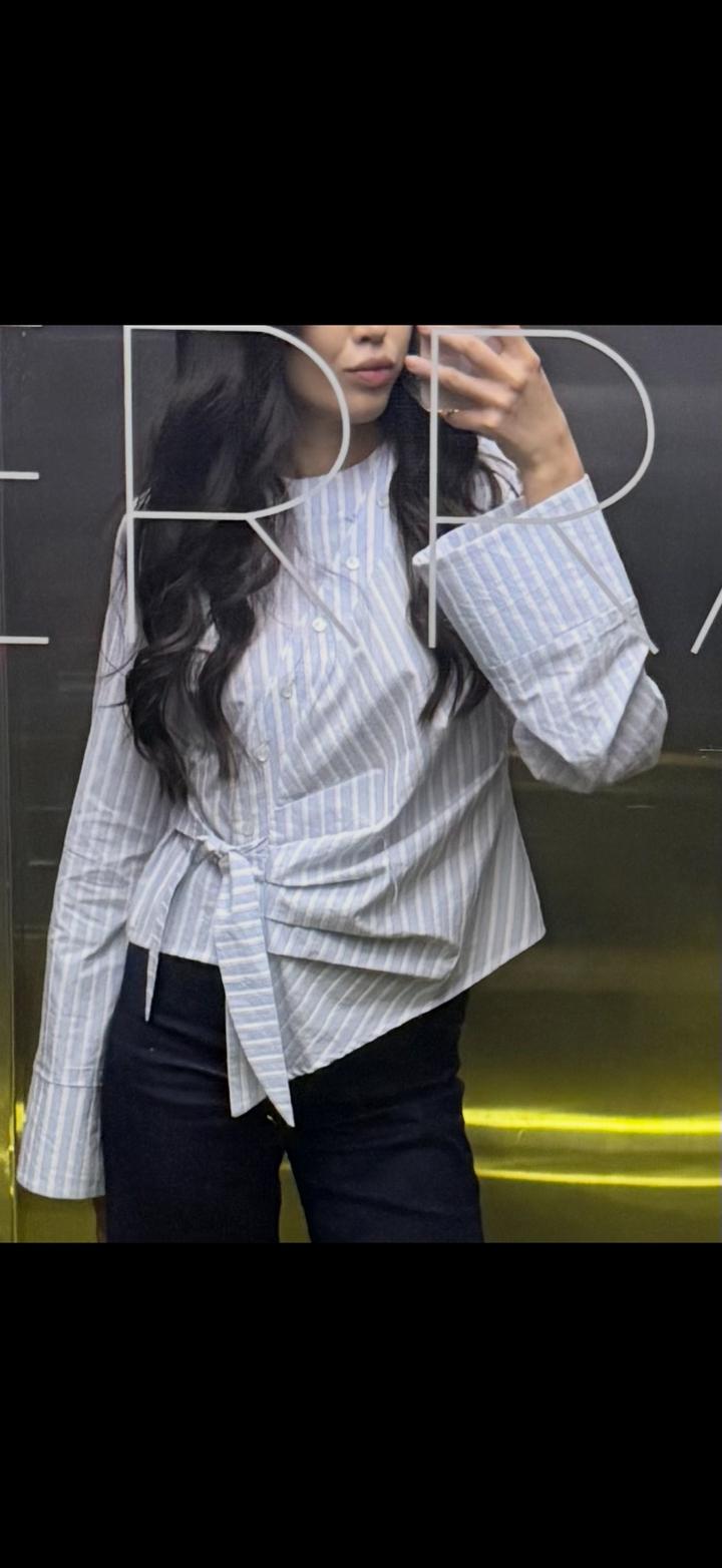 Naya Блуза в полоску с завязкой