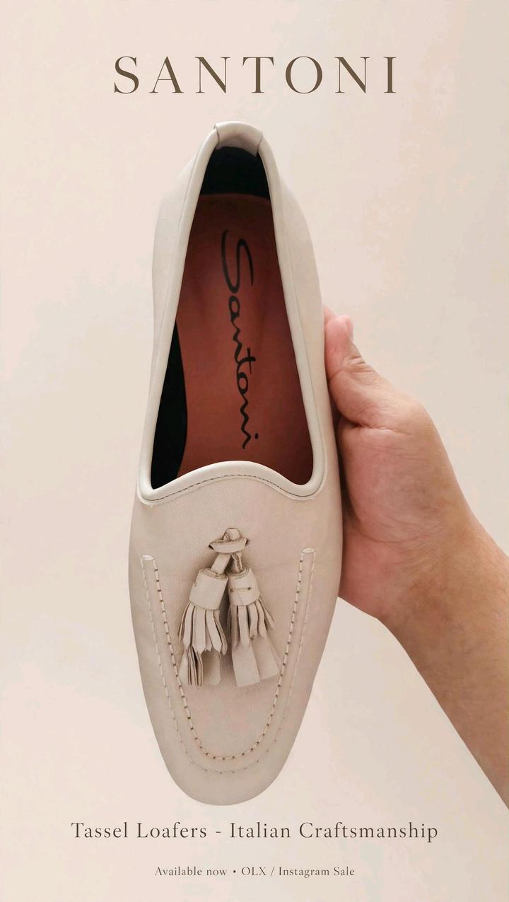 SANTONI - Итальянские лоферы с кисточками, оригинал