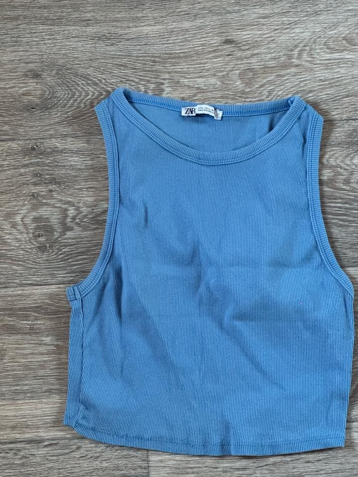 ZARA топ в рубчик