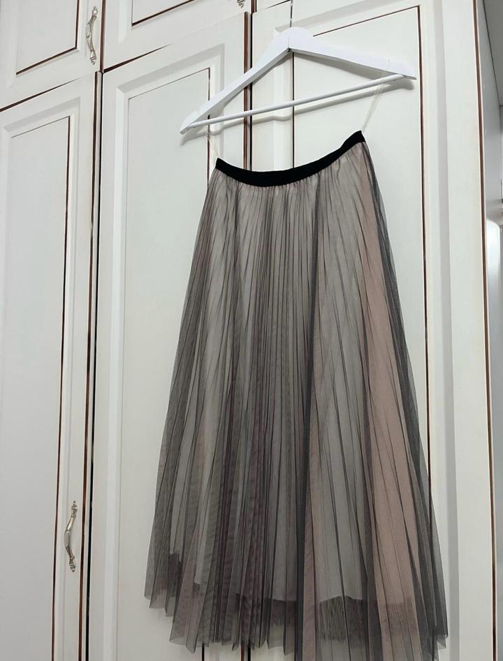 Zara Юбка плиссе из сетки