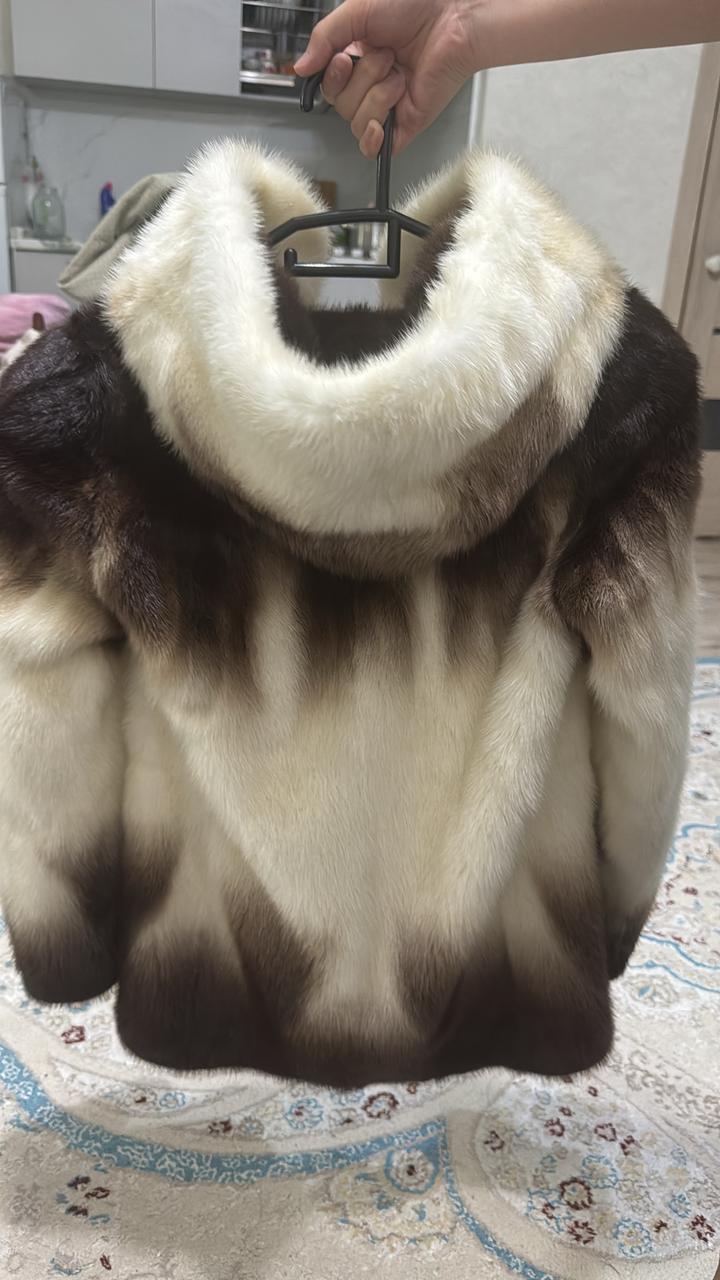 Шуба с капюшоном