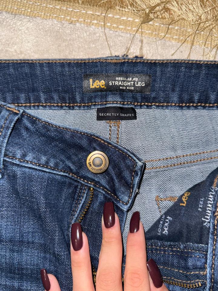 Джинсы Lee straight leg mid rise