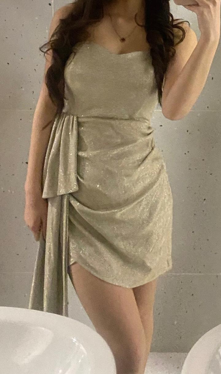 my look Блестящее платье