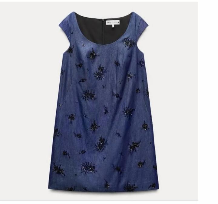 ZARA джинсовое платье