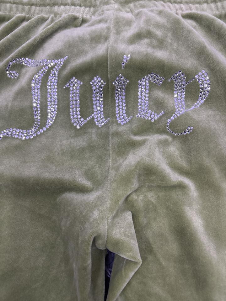 Брюки Juicy Couture велюровые со стразами