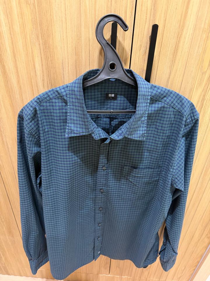Рубашка Uniqlo в клетку