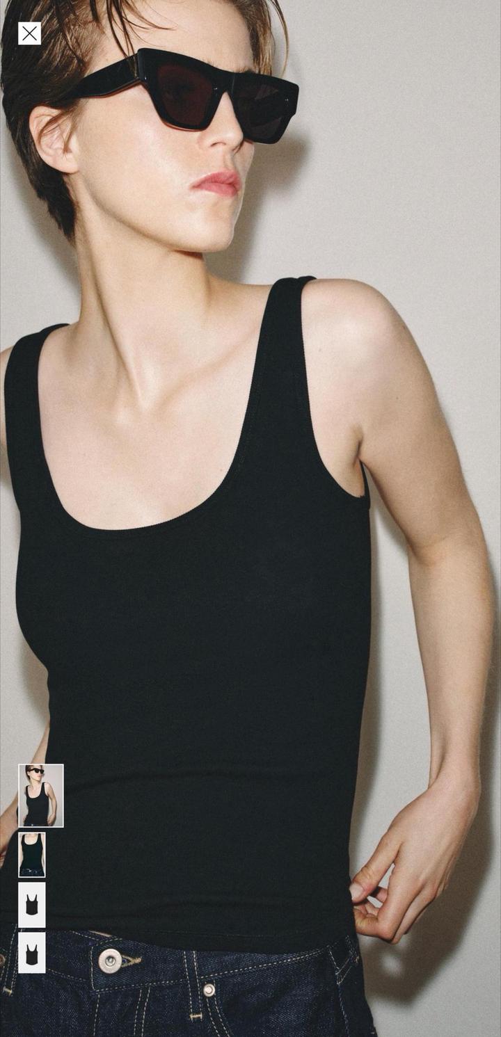 Черный топ Zara