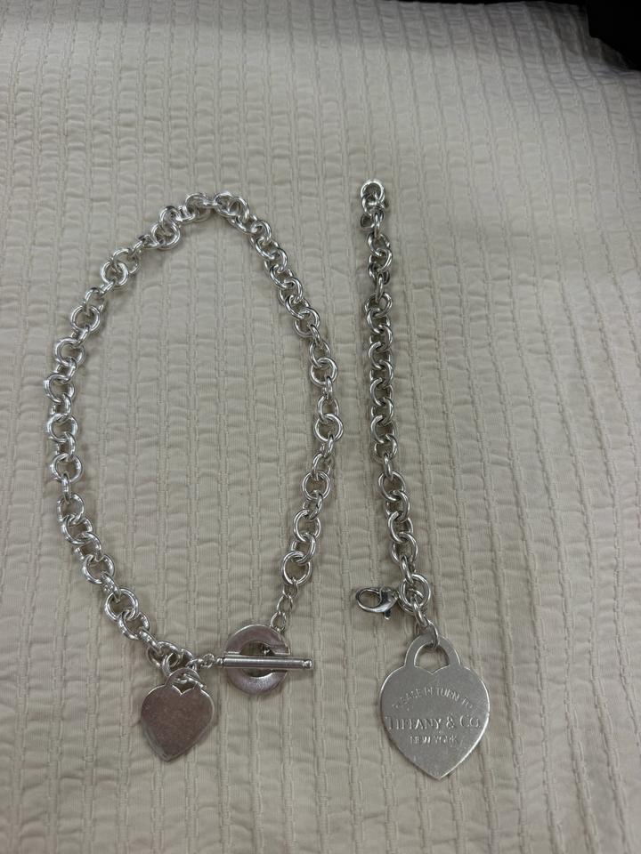 Tiffany & Co. Цепочка с подвеской в форме сердца