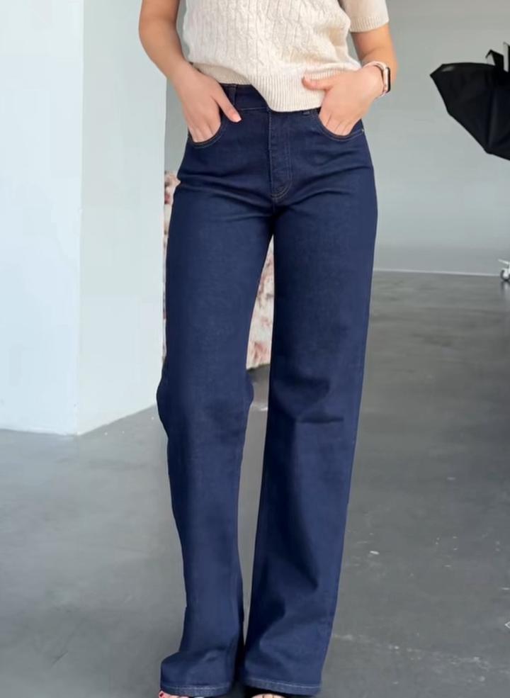 &Denim Прямые синие джинсы