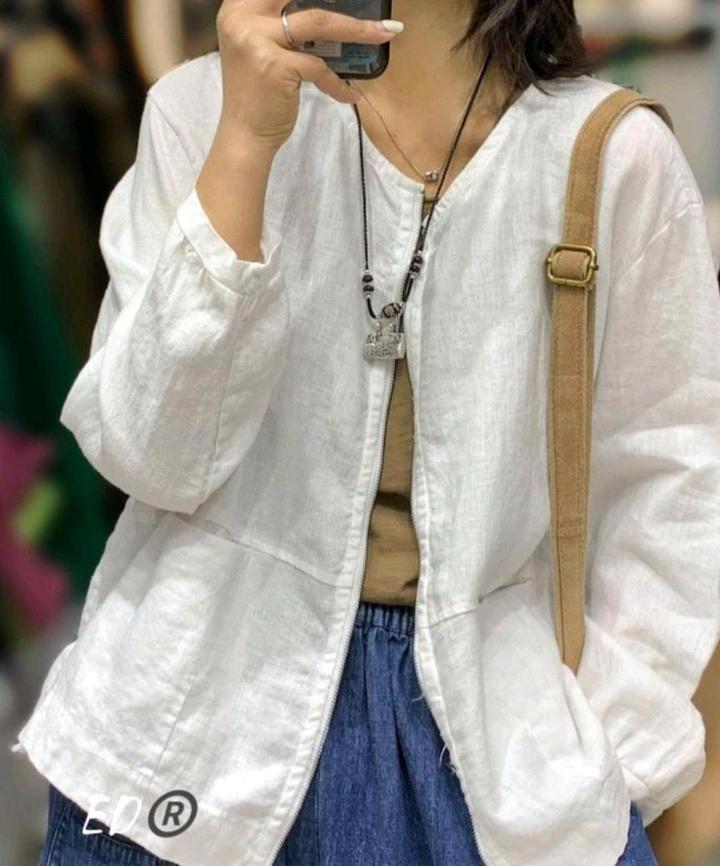 FASHION ED Льняной бомбер.