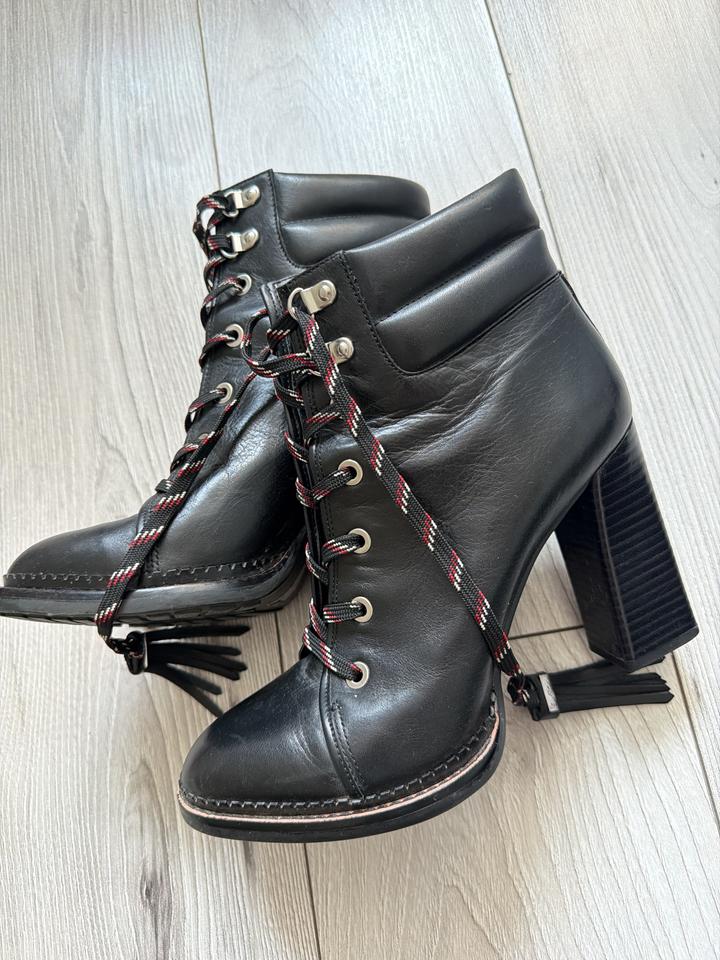 Женские кожаные ботильоны Sam Edelman на шнуровке