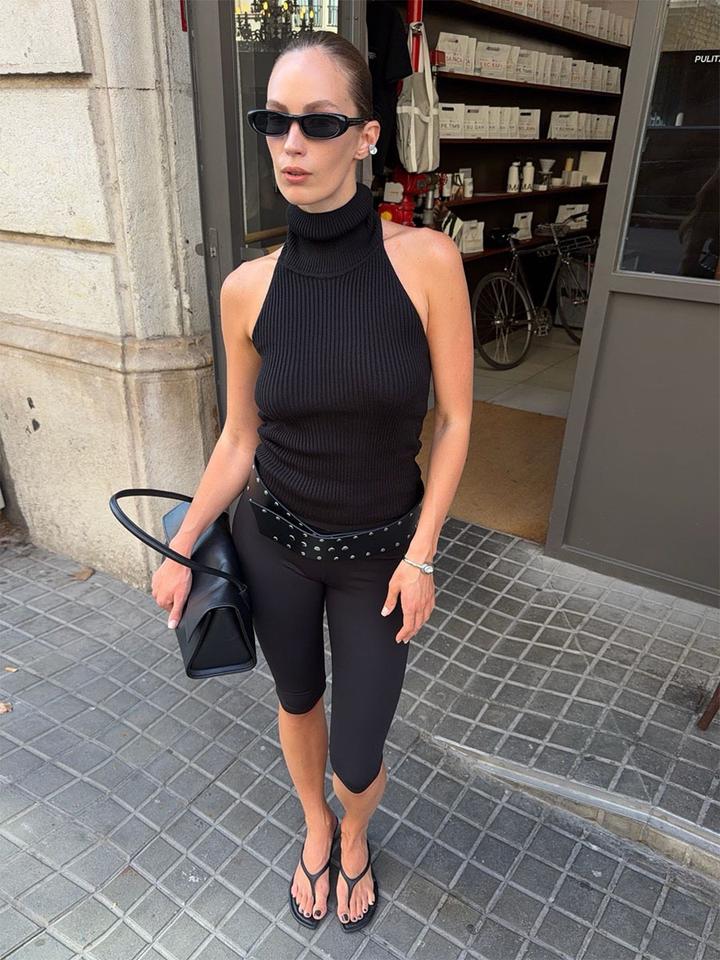 Zara Топ с высоким воротником