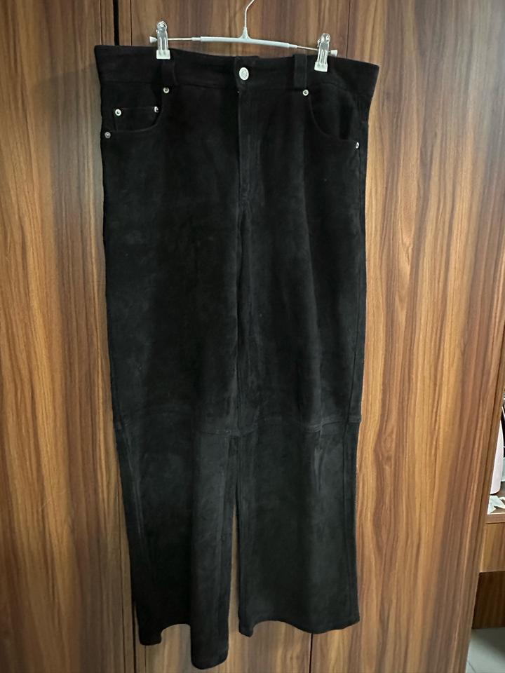 Брюки замшевые Zara