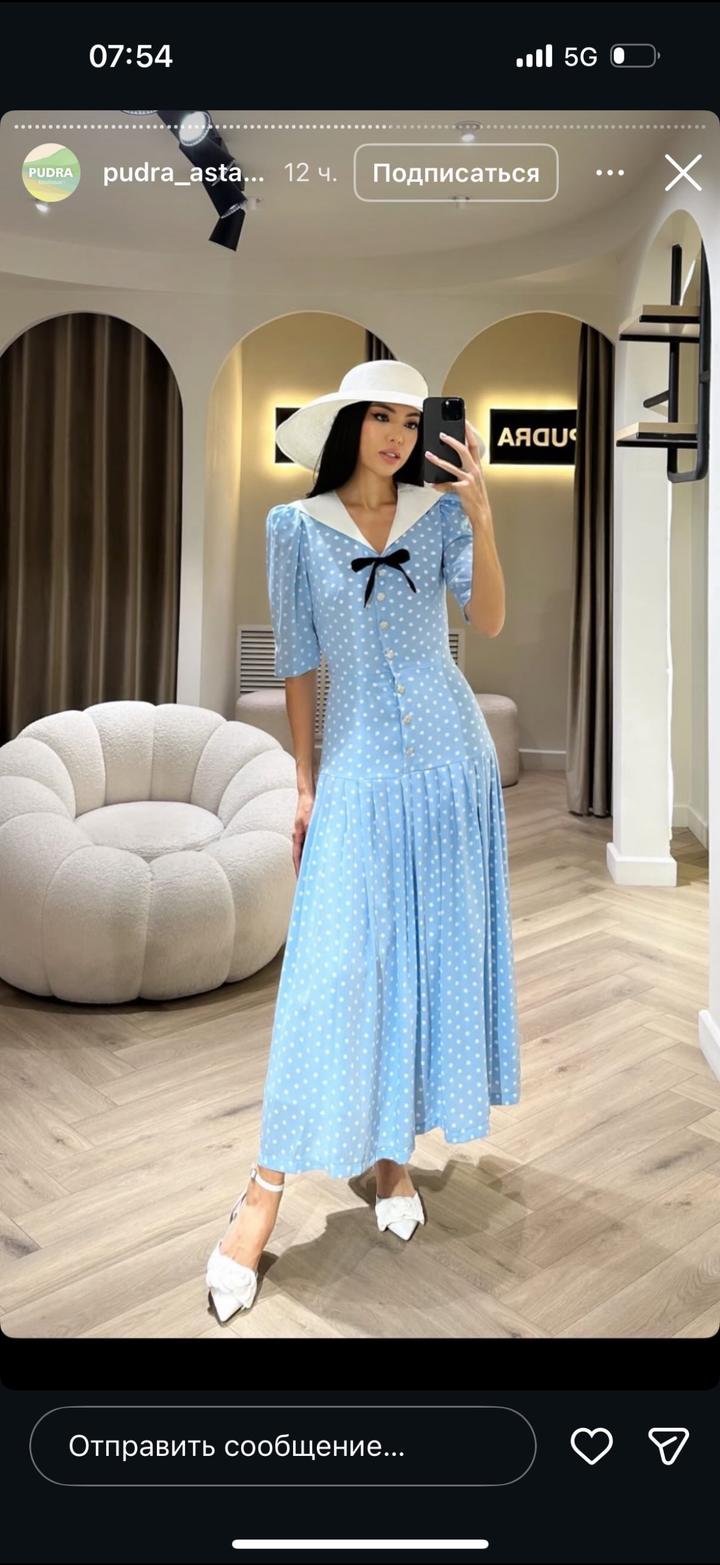 Платье в горошек