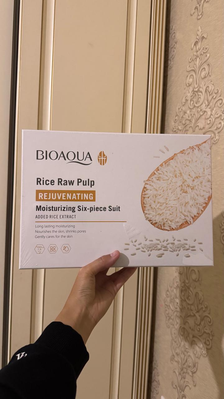 Набор косметики BIOAQUA Rice Raw Pulp Moisturizing Six-piece Suit