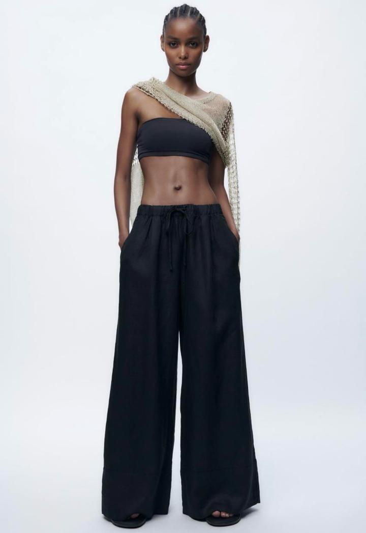 Льняные брюки Zara
